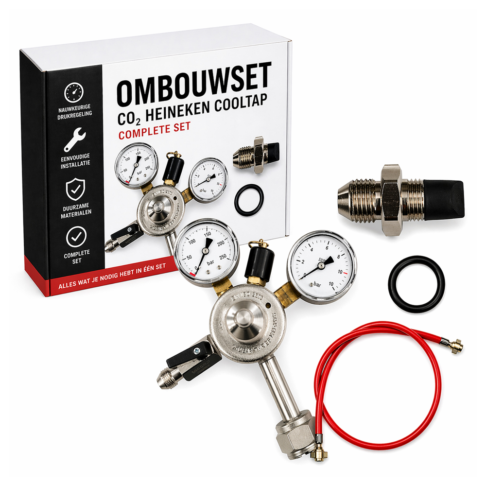 Ombouwset CO₂ Heineken Cooltap