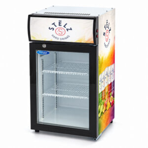 Stelz glasdeurkoelkast - 50 liter