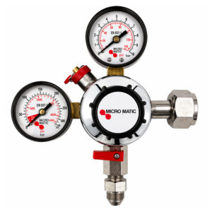 Micro Matic CO₂ drukregelaar 1 kraans 0-10 bar 3/8
