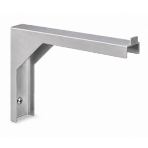 RVS (inox) vaste steun voor open wandrek
