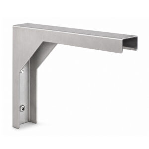 RVS (inox) vaste steun voor wandrek