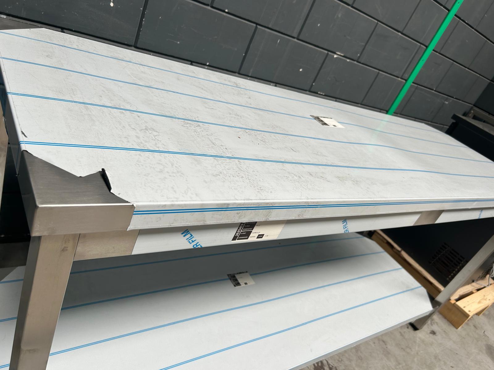 RVS werktafel toplaag blad - laat iets los
