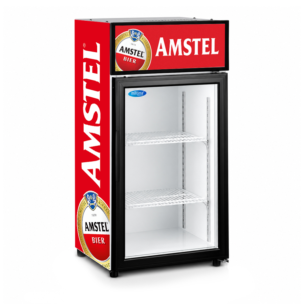 Amstel glasdeurkoelkast - 80 liter