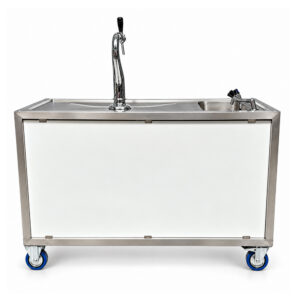 Mobiele tapinstallatie 150 cm - voorkant