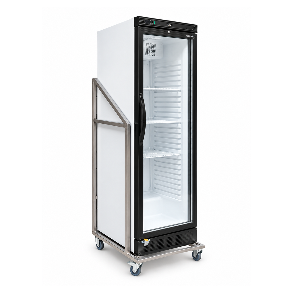 Tefcold koelkast in laag RVS frame